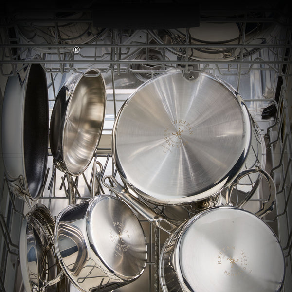 Hestan ProBond® Luxe 4-Piece Polished Clad Stainless Steel Saucepan Set, 1.5qt. & 3qt. (1370494)