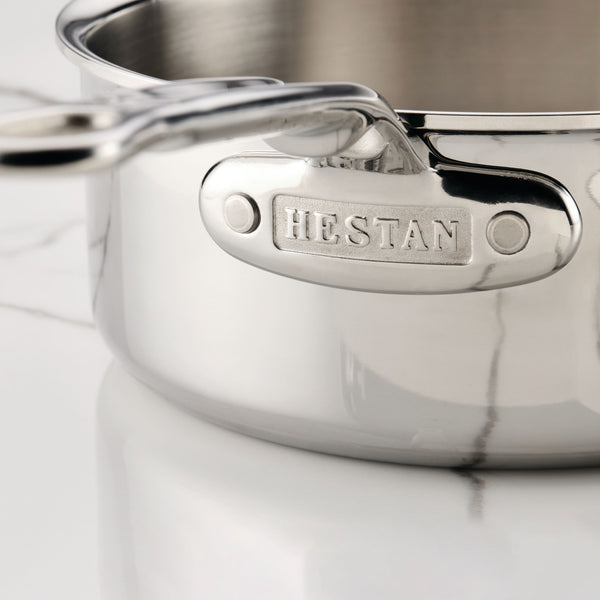 Hestan ProBond® Luxe 4-Piece Polished Clad Stainless Steel Saucepan Set, 1.5qt. & 3qt. (1370494)