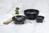 Adrier null Black Molcajete 300 ml - 12.8 cm Ø x 6.4 cm high (MMOL13-BK)