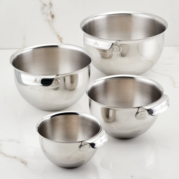 Hestan Provisions 4-Piece Stainless Steel Mixing Bowl Set (50279)