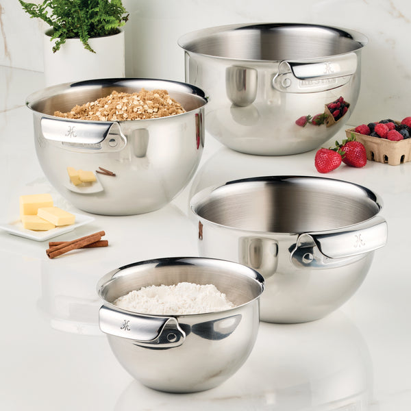 Hestan Provisions 4-Piece Stainless Steel Mixing Bowl Set (50279)