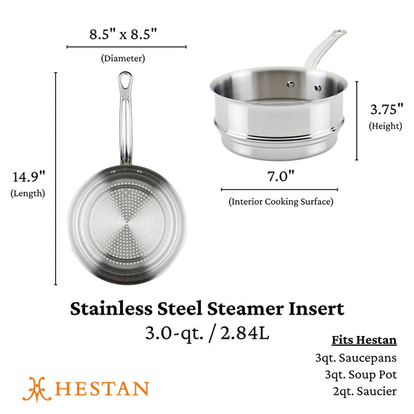 Hestan Provisions 3-Quart Stainless Steel Steamer Insert (71047)