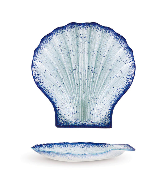 Purasangre Murano Cobalt Tray Concha Cobalt 9.84x9.45x1.18 in (4Mm) - P605093B