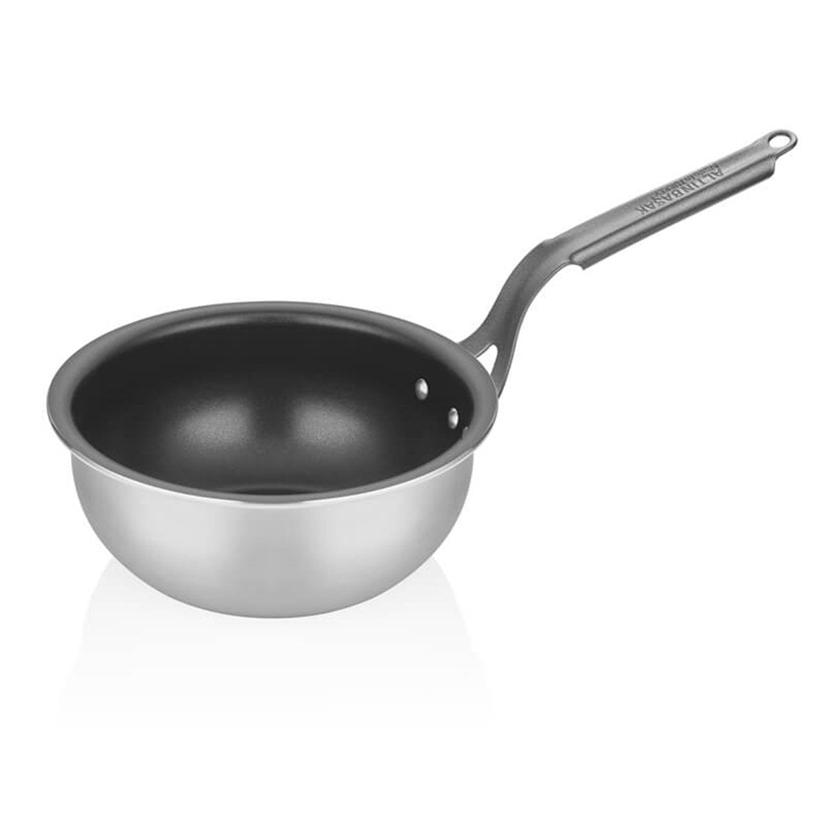 ABM Lazzetti Satina Deep Round Sauce Pan 28cm (A 112SP 28) - iFoodservice Online