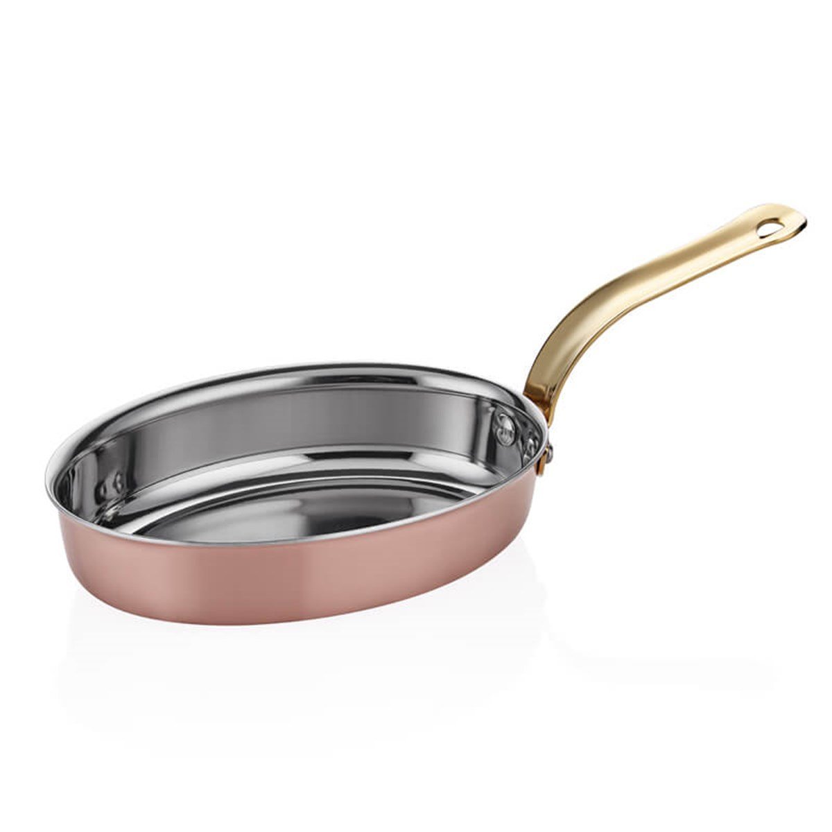 ABM Multi Metal Copper mini Oval Pan 11x17CM (A 101OT 17) - iFoodservice Online