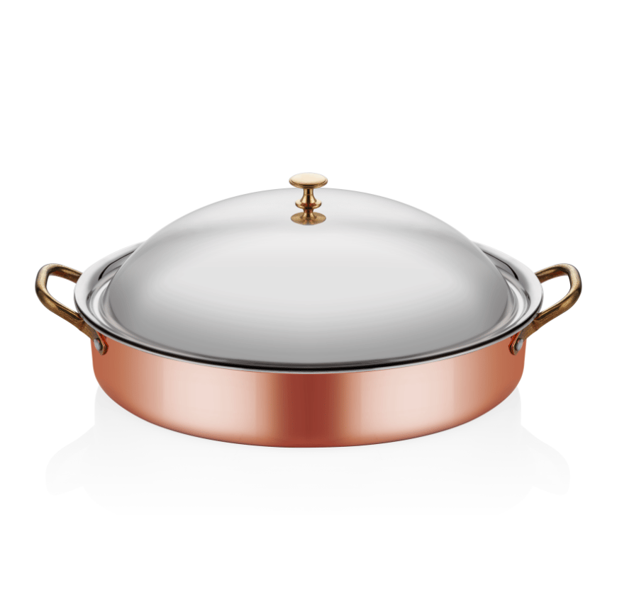 ABM Multi Metal Copper Oval Deep Dish 25x17x6cm(A 101OC 25K) - iFoodservice Online