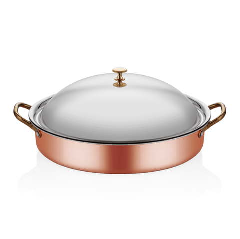 ABM Multi Metal Copper Oval Deep Dish 25x17x6cm(A 101OC 25K) - iFoodservice Online