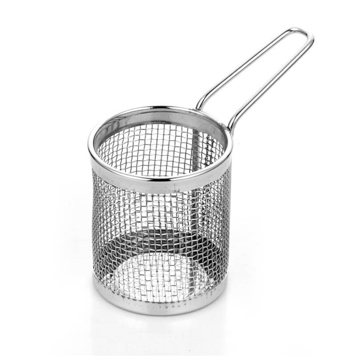 ABM Round Stainless Steel Mini Chips Basket 8x9cm (A 005 02) - iFoodservice Online