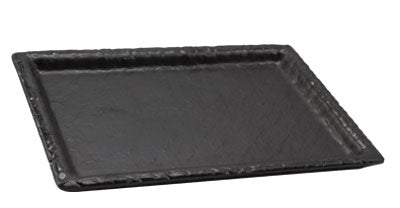 Adrier Matte Black Large Rectangular Plate - 24.5 X 18 X 2.3 Cm (RCTP2418 - MBK) - iFoodservice Online