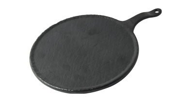 Adrier Matte Black Large Round Platter - 27 Cm Ø + 10 Cm Handle (RNDPH2738 - MBK) - iFoodservice Online