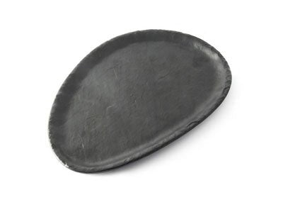 Adrier Matte Black Medium Oval Plate - 30 X 20 X 1,8 Cm (ESP3020 - MBK) - iFoodservice Online