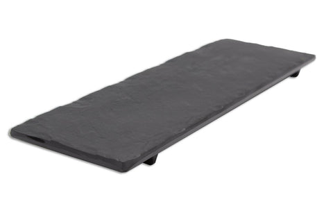 Adrier Matte Black Small Flat Rectangular Tray - 31 X 10 X 2 Cm (RCTP3110 - MBK) - iFoodservice Online