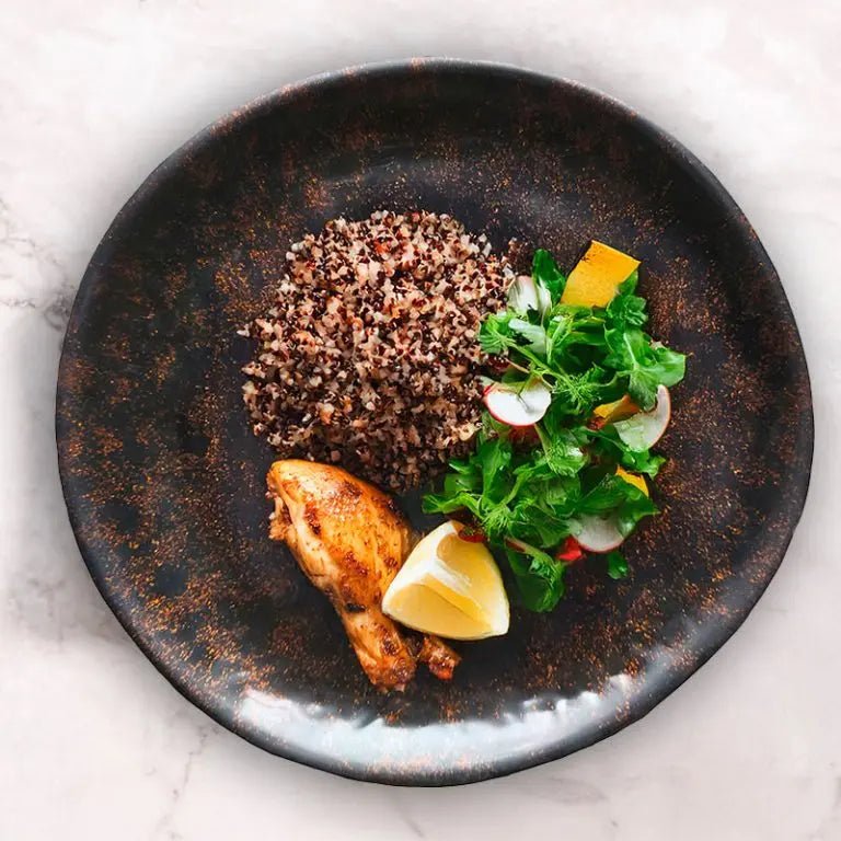 Adrier Orion Black Round plate - 25.3 cm Ø x 2 cm height (RPC253 - ORI) - iFoodservice Online