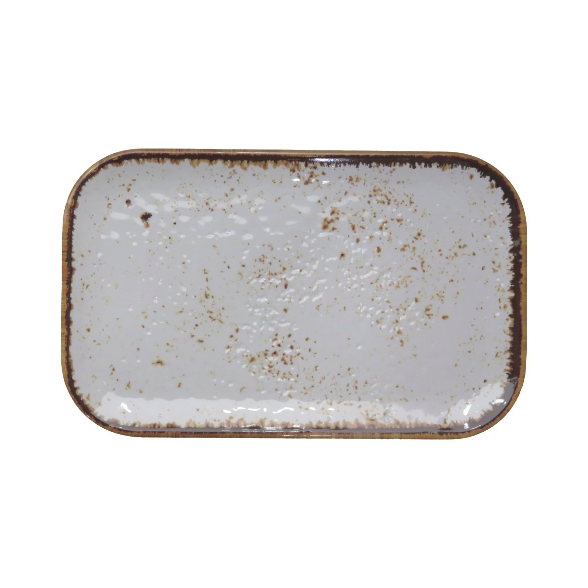 Adrier Salsa Winter White Rectangular plate - 26.5 x 16.2 cm (68 - GNMP14 - WHTSLS) - iFoodservice Online