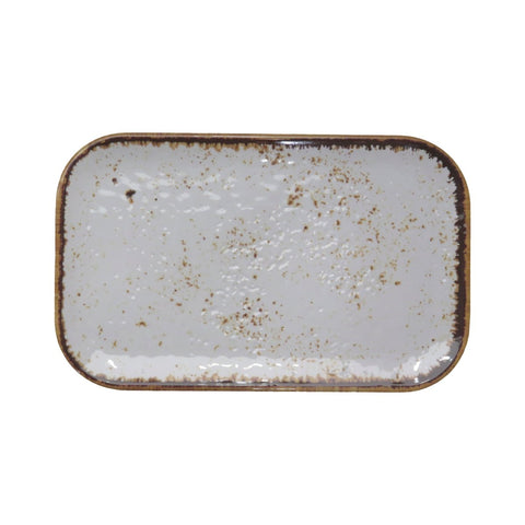 Adrier Salsa Winter White Rectangular plate - 26.5 x 16.2 cm (68 - GNMP14 - WHTSLS) - iFoodservice Online