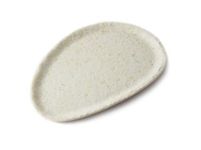 Adrier White Marble Small Oval Plate - 25 X 15 X 1.5 Cm (ESP2515 - MWH) - iFoodservice Online