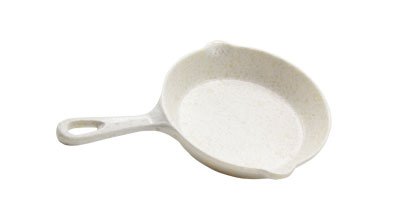Adrier White Marble Small Round Pan - 17 Cm Ø X 3.6 Cm High With 25.5 Cm Handle (MLP1725 - MWH) - iFoodservice Online