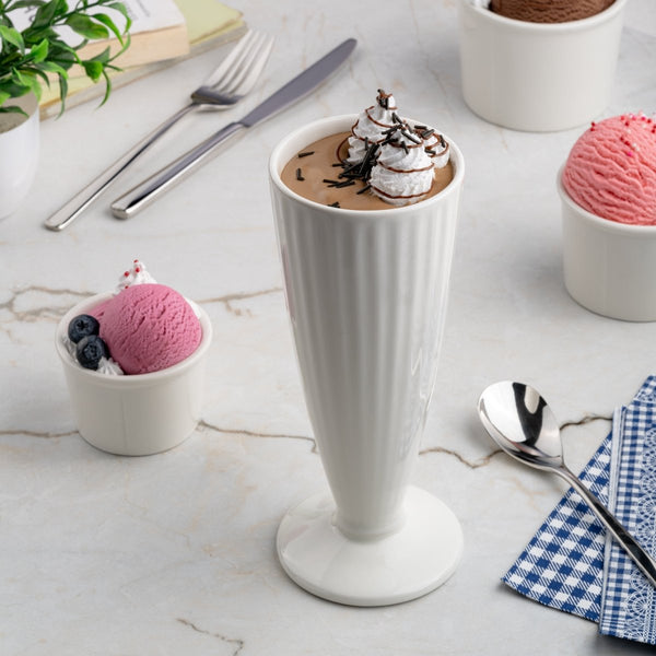 Ariane 10 1/7 Oz Slow Fast - Warm White Porcelain Milk shake Mug - 6/Case (AOTARN000054030) - iFoodservice Online