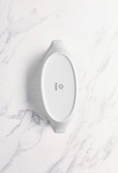 Ariane 10" x 4" Prime - Warm White Porcelain Pie Dish - 6/Case (APRARN000089025) - iFoodservice Online