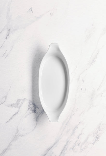 Ariane 10" x 4" Prime - Warm White Porcelain Pie Dish - 6/Case (APRARN000089025) - iFoodservice Online