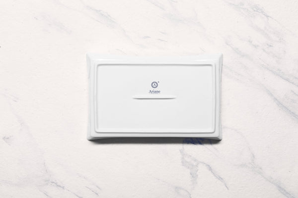 Ariane 10'' x 6 1/2'' Slow Fast - Warm White Porcelain Hot Dog Holder - 4/Case (AOTARN000012026) - iFoodservice Online