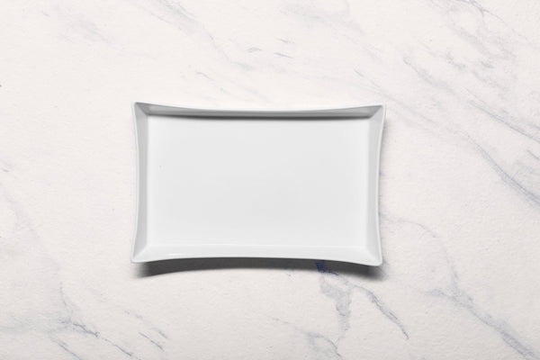 Ariane 10'' x 6 1/2'' Slow Fast - Warm White Porcelain Hot Dog Holder - 4/Case (AOTARN000012026) - iFoodservice Online