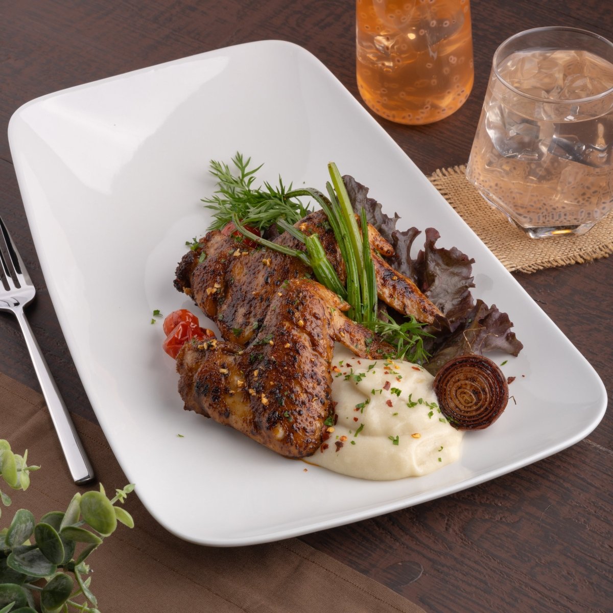 Ariane 11 3/7" x 6 1/9" Vital Rectangle - Warm White Porcelain Rectangle Plate - 6/Case (AVRARN000011029) - iFoodservice Online