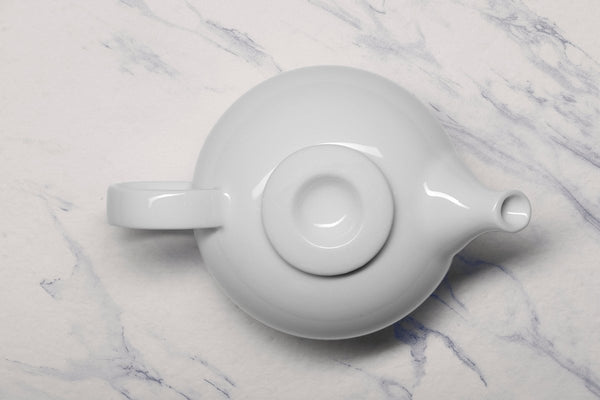 Ariane 13 1/2 Oz Vital Coupe - Warm White Porcelain Coupe Tea Pot - 4/Case (AVCARN000062040) - iFoodservice Online