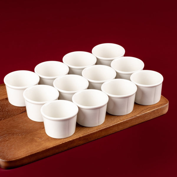 Ariane 2 5/7 Oz Slow Fast - Warm White Porcelain Ice Cream Cup - 12/Case (AOTARN000042008) - iFoodservice Online