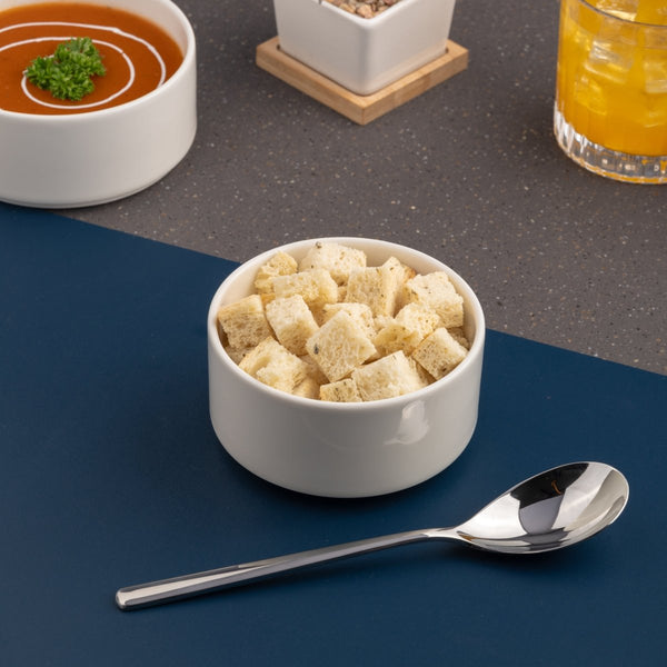 Ariane 3 1/2" Prime - Warm White Porcelain Butter Ramekin - 12/Case (APRARN000075002) - iFoodservice Online