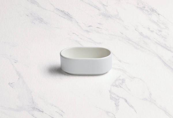 Ariane 3 1/2" x 2" Prime - Warm White Porcelain Sugar Pack Holder - 12/Case (APRARN000077001) - iFoodservice Online