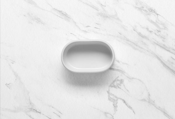 Ariane 3 1/2" x 2" Prime - Warm White Porcelain Sugar Pack Holder - 12/Case (APRARN000077001) - iFoodservice Online