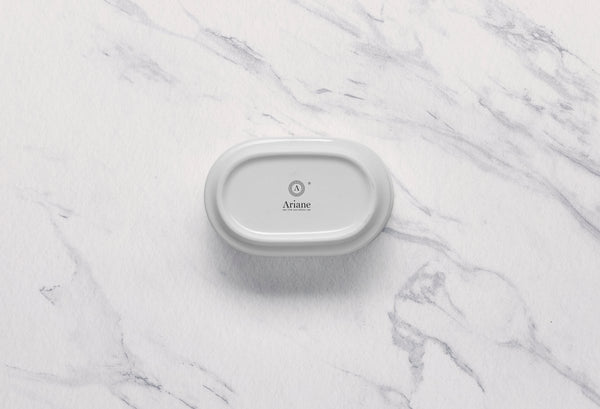 Ariane 3 1/2" x 2" Prime - Warm White Porcelain Sugar Pack Holder - 12/Case (APRARN000077001) - iFoodservice Online