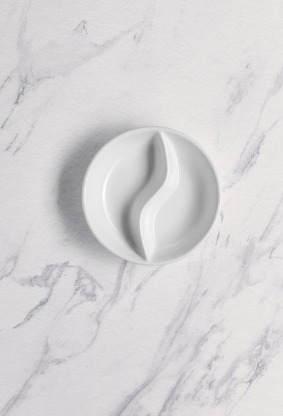 Ariane 4" Prime - Warm White Porcelain Ying Yang - 12/Case (APRARN000085010) - iFoodservice Online