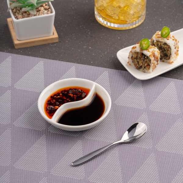 Ariane 4" Prime - Warm White Porcelain Ying Yang - 12/Case (APRARN000085010) - iFoodservice Online