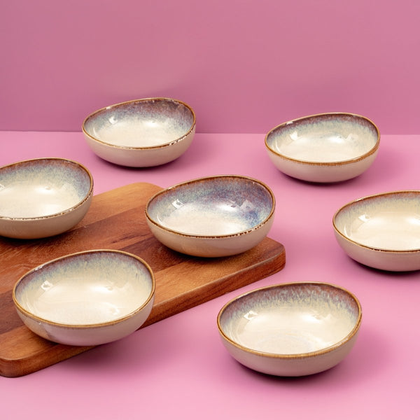 Ariane 5 1/2" Splash Beige Porcelain Coupe Bowl - 8/Case (AVCARN257022014) - iFoodservice Online