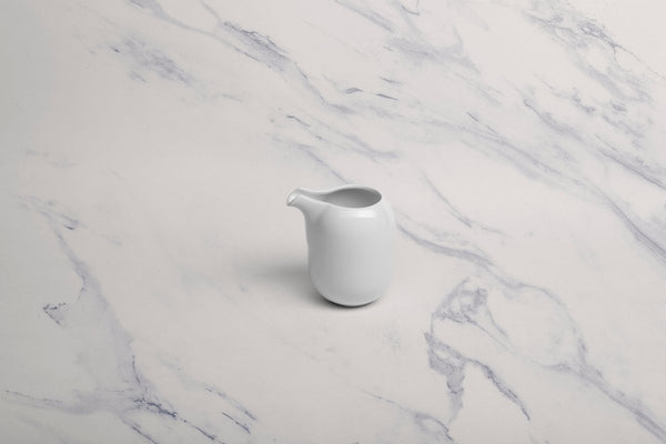 Ariane 5 Oz Vital Coupe - Warm White Porcelain Coupe Creamer Without Handle - 12/Case (AVCARN000065015) - iFoodservice Online