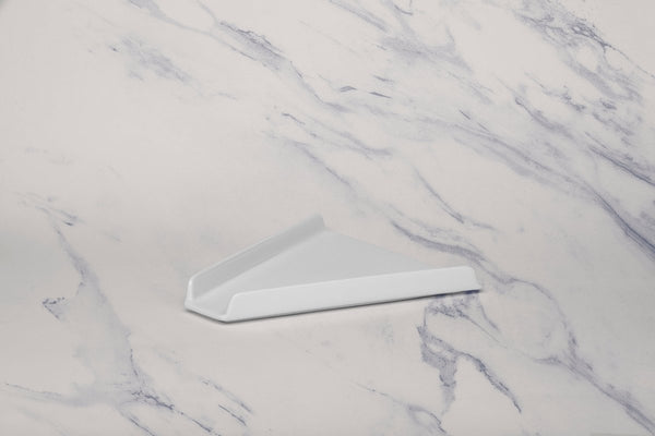 Ariane 6 8/9'' x 1 2/3'' x 7 2/5'' Slow Fast - Warm White Porcelain Hot Dog Holder - 12/Case (AOTARN000013018) - iFoodservice Online