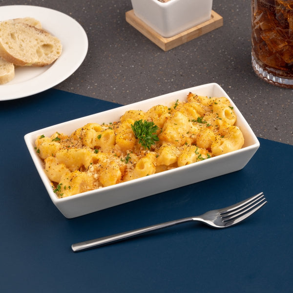 Ariane 7 2/3" x 3 1/2" Panorama White Porcelain Deep Rectangle Plate - 12/Case (ARRARN000012019) - iFoodservice Online