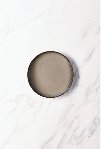 Ariane 7" Splash Beige Porcelain Coupe Elevated Plate - 12/Case (AVCARN257111018) - iFoodservice Online