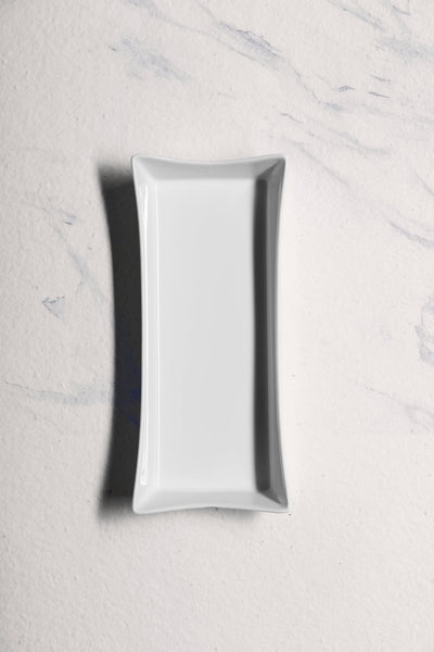 Ariane 9 2/7'' x 4 1/6'' Slow Fast - Warm White Porcelain Hot Dog Holder - 6/Case (AOTARN000012024) - iFoodservice Online