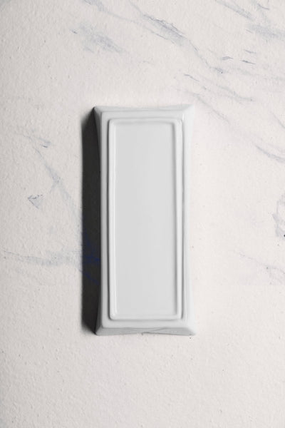 Ariane 9 2/7'' x 4 1/6'' Slow Fast - Warm White Porcelain Hot Dog Holder - 6/Case (AOTARN000012024) - iFoodservice Online