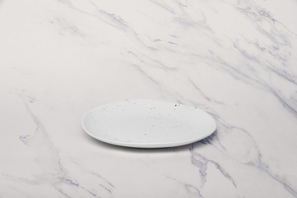 Ariane Earth 10 5/8" Earth - Linen Dotts Porcelain Flate Plate - 6/Case (AERARN508011027) - iFoodservice Online