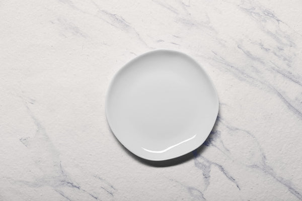 Ariane Earth 10 5/8" Earth - Warm White Porcelain Flate Plate - 6/Case (AERARN000011027) - iFoodservice Online