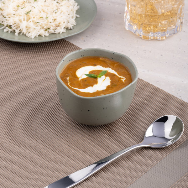 Ariane Earth 3 3/4'' Earth - Mist Silver Porcelain Bowl - 12/Case (AERARN511022010) - iFoodservice Online