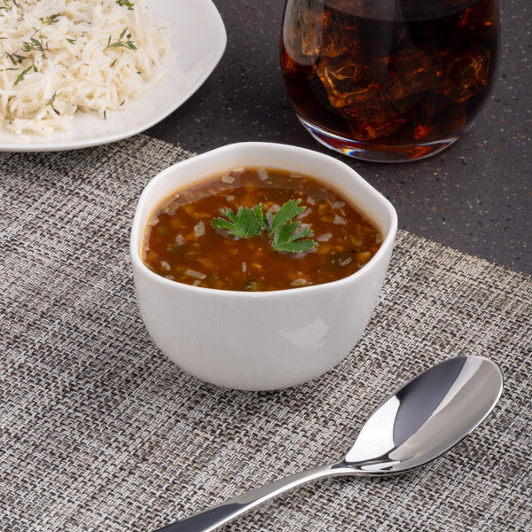 Ariane Earth 3 3/4" Earth - Warm White Porcelain Bowl - 12/Case (AERARN000022010) - iFoodservice Online