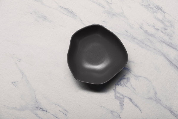 Ariane Earth 5 1/2" Earth - Charcoal Black Porcelain Bowl - 8/Case (AERARN510022014) - iFoodservice Online