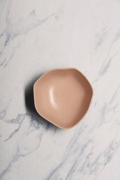 Ariane Earth 5 1/2" Earth - Dark Sand Dots Porcelain Bowl - 8/Case (AERARN512022014) - iFoodservice Online