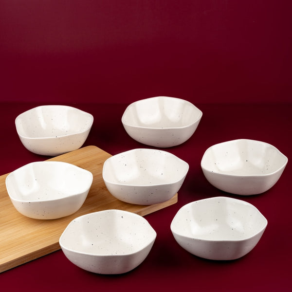 Ariane Earth 5 1/2" Earth - Linen White Porcelain Bowl - 12/Case (AERARN508022014) - iFoodservice Online