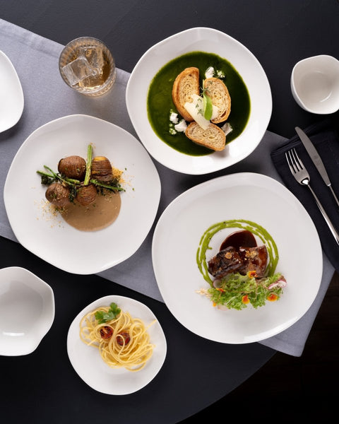 Ariane Earth 5 1/2" Earth - Warm White Porcelain Bowl - 12/Case (AERARN000022014) - iFoodservice Online